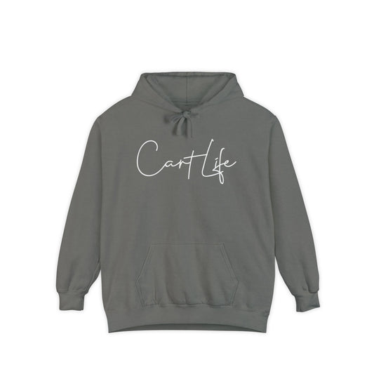 Cart Life Hoodie — Script Logo Garment-Dyed Pullover