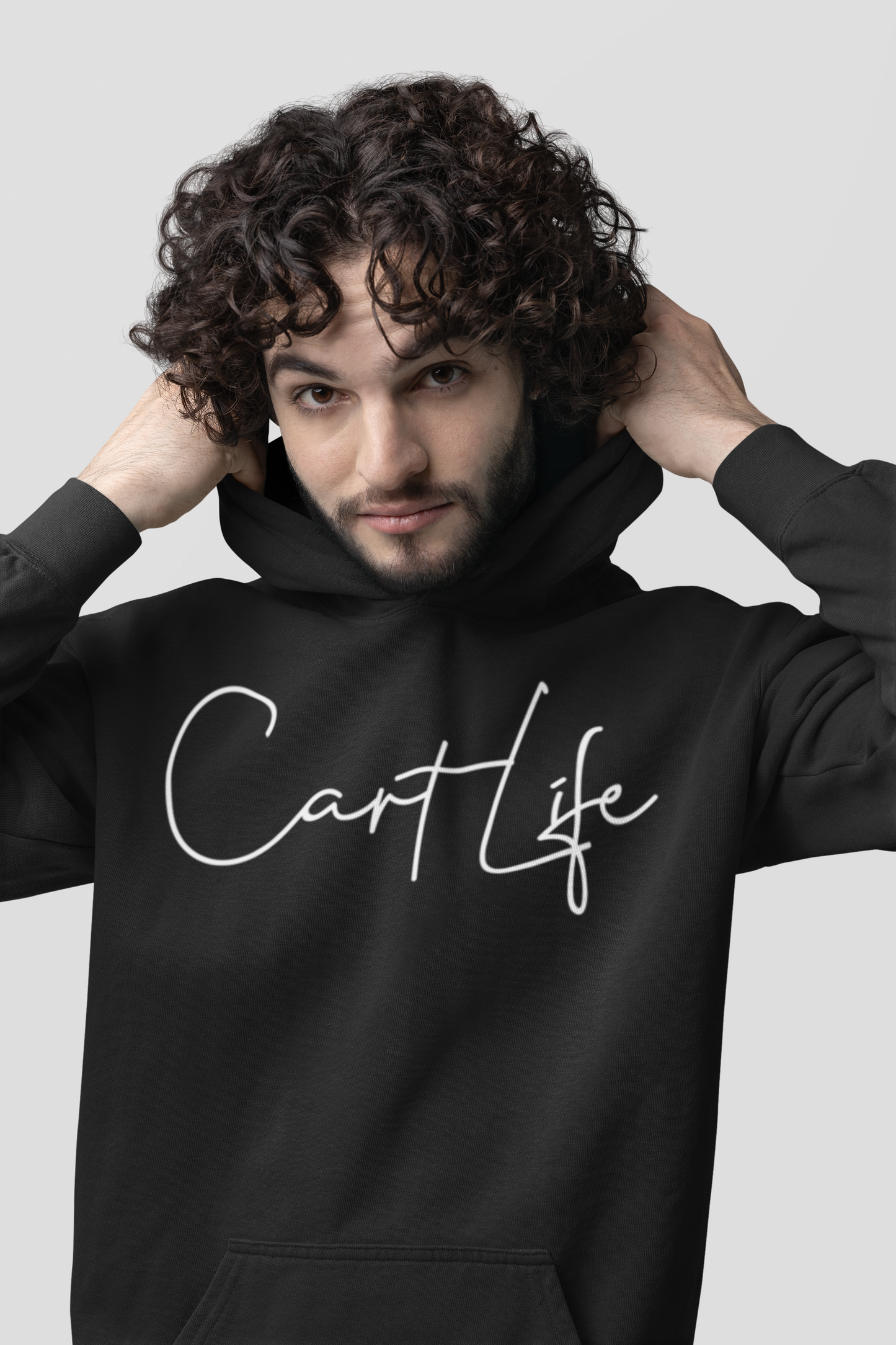 Cart Life Hoodie — Script Logo Garment-Dyed Pullover