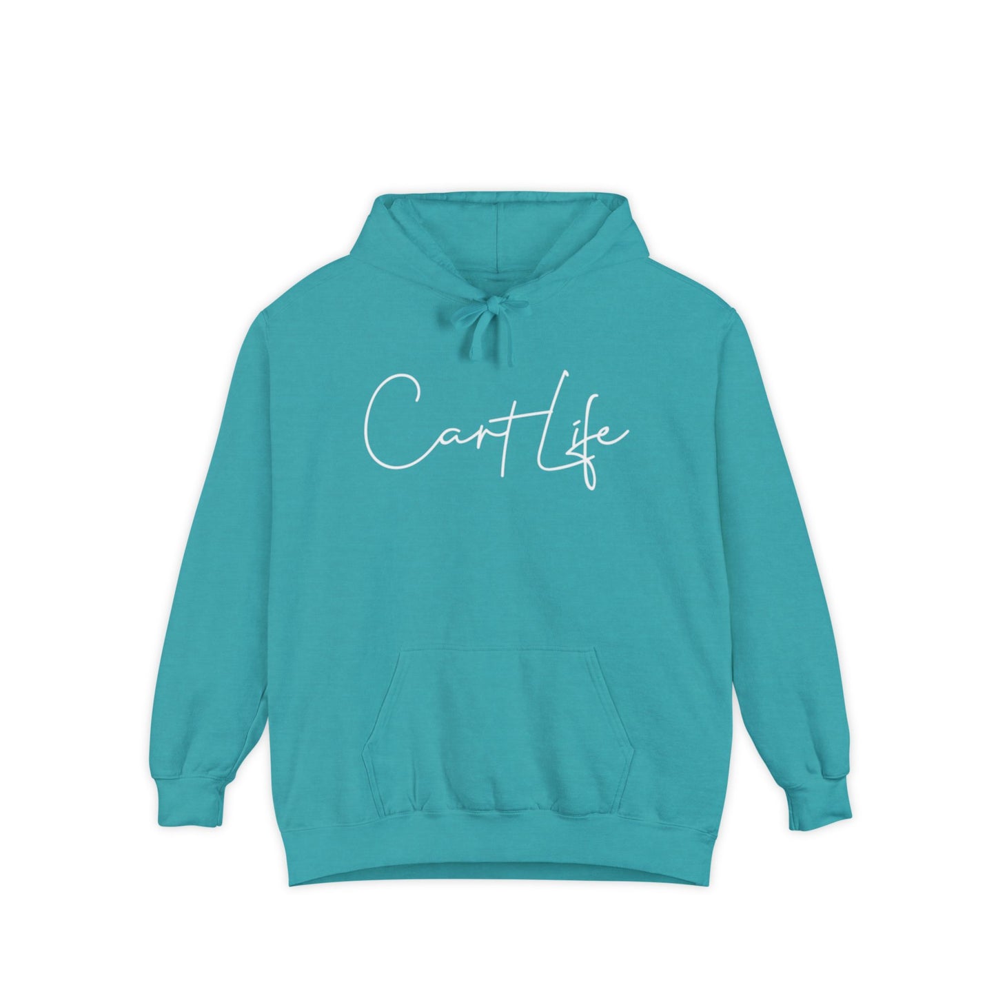 Cart Life Hoodie — Script Logo Garment-Dyed Pullover