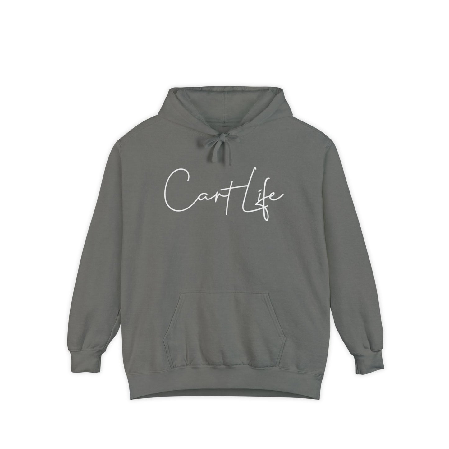 Cart Life Hoodie — Script Logo Garment-Dyed Pullover