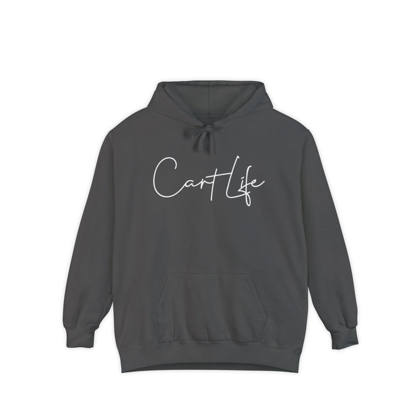 Cart Life Hoodie — Script Logo Garment-Dyed Pullover