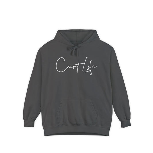 Cart Life Hoodie — Script Logo Garment-Dyed Pullover