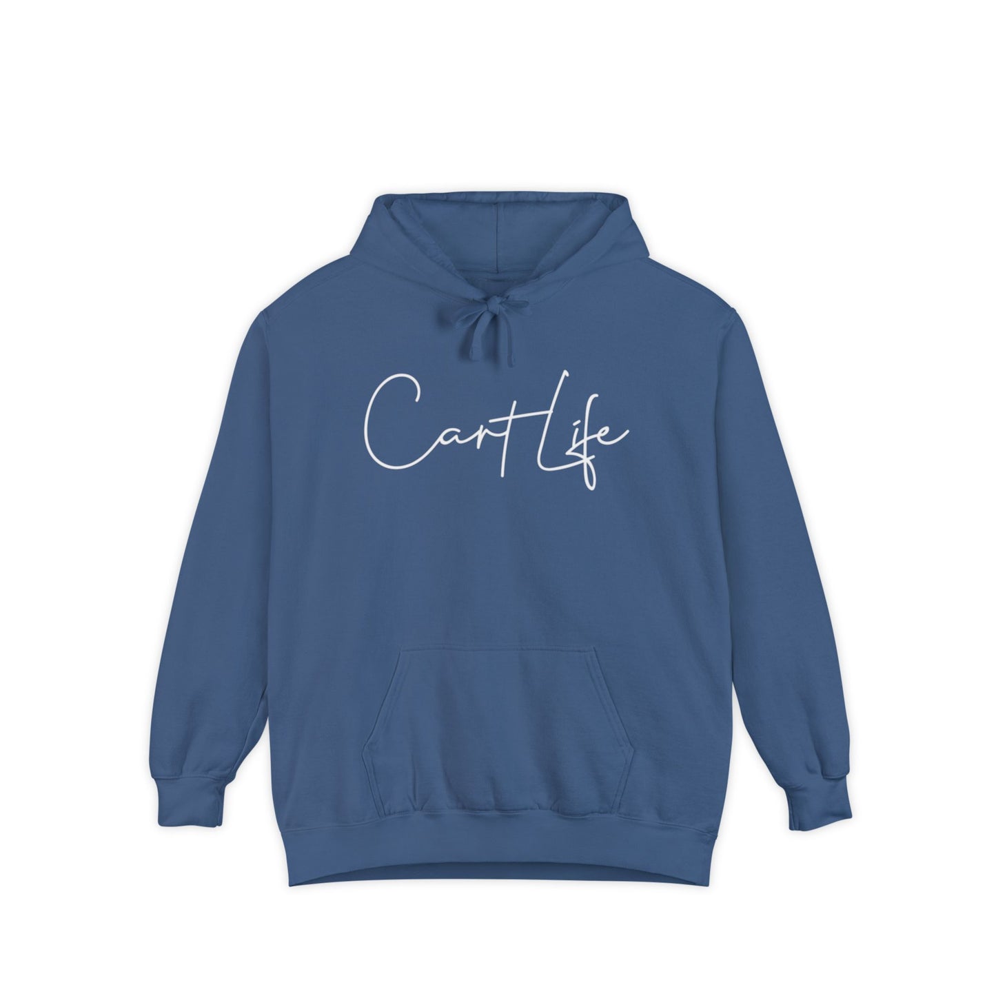 Cart Life Hoodie — Script Logo Garment-Dyed Pullover