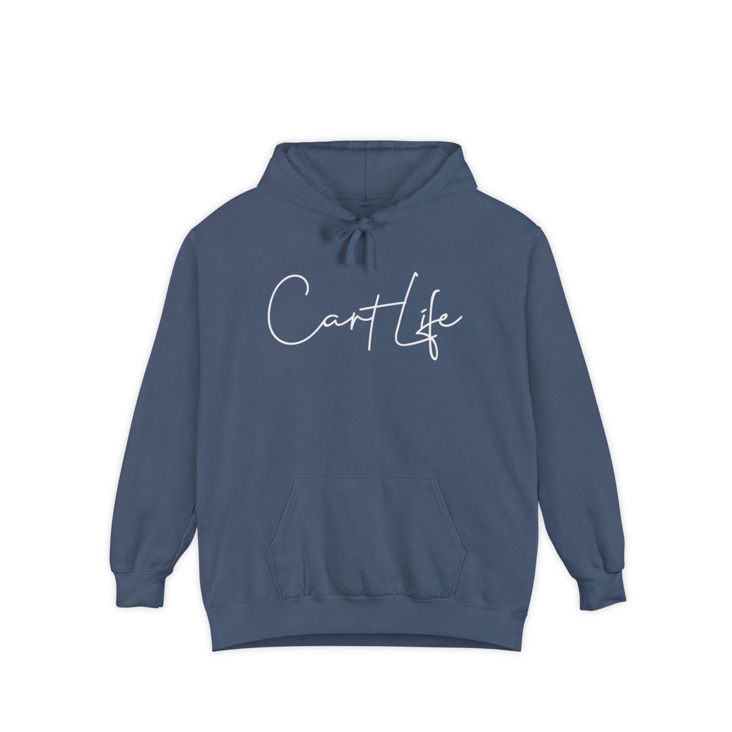 Cart Life Hoodie — Script Logo Garment-Dyed Pullover